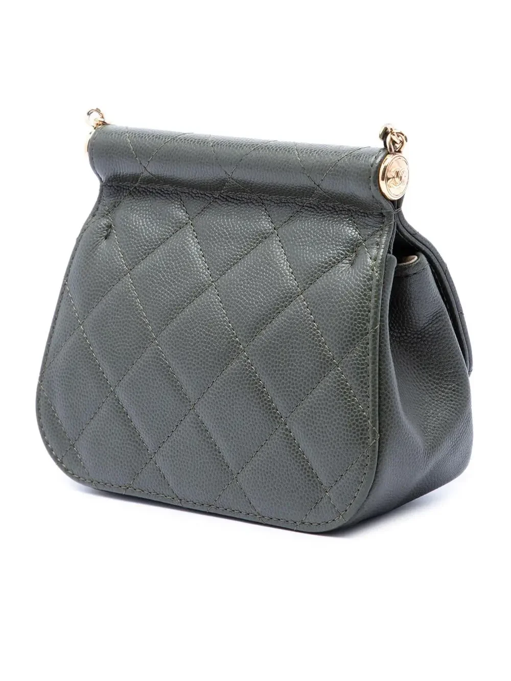 Chanel Small Cc Quilted Caviar Bar Flap #290389C24B